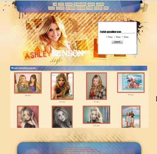 Free Coppermine Theme for Fansites