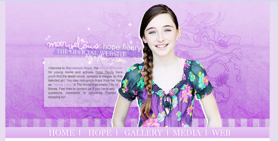 Hope Fleury Official Fansite